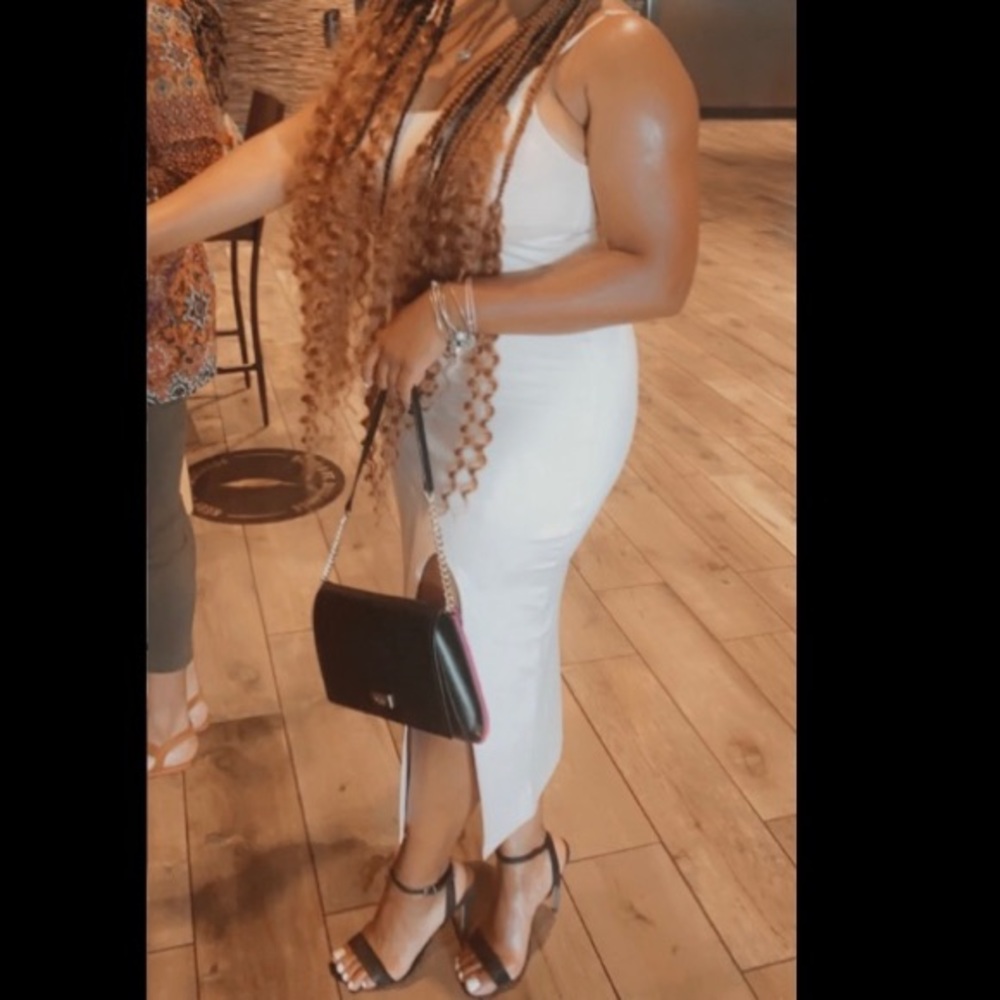 Cream Pencil dress